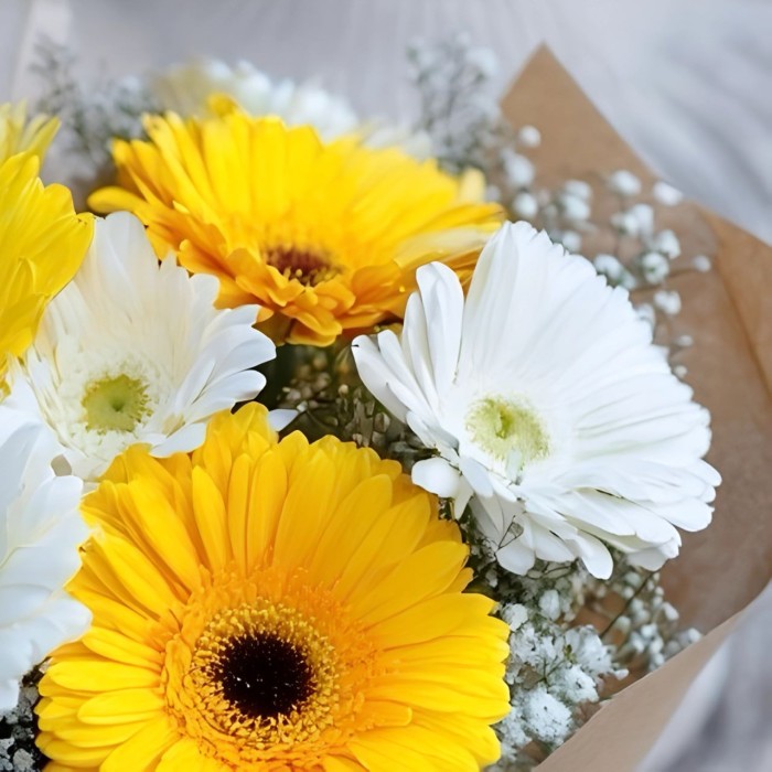 Красивый букет из гербер